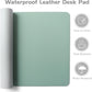 Aothia Leather Desk Pad Protector, Office Desk Mat, Large Mouse Pad, Laptop Desk Pad, Non-Slip PU Leather Desk Blotter, Waterproof Desk Writing Pad for Office and Home (Light Blue, 47" x 17")