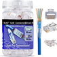 PETECHTOOL RJ45 CAT6 Pass Through Connectors Gold Plated 8P8C Plugs and Strain Relief (50xcat6plug+50xstrain Relief)