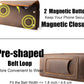 topstache Leather Phone Holster with Belt Loop, Magnetic Closure Cell Case Card Holder Wallet,Leather Pouch for iPhone 14 Pro,Galaxy S23(Fits Otterbox on) L,Darkbrown, Belt Loop-Darkbrown (C0403)