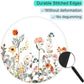 ITNRSIIET Round Mouse Pad with Stitched Edge Premium-Textured Waterproof Non-Slip Rubber Base Desktop Protection Mat Diameter 8.7 inches, Wildflowers