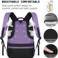 Laptop Backpack,Business Travel Anti Theft Slim Durable Laptops Backpack with USB Charging Port,Water Resistant College Computer Bag for Women & Men Fits 15.6 Inch Laptop and Notebook-Purple