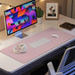 Leather Desk Pad Protector, Mouse Pad, Office Desk Mat, Non-Slip PU Leather Desk Blotter, Laptop Desk Pad, Waterproof Desk Writing Pad for Office and Home (Light Pink, 31.5" x 15.7")
