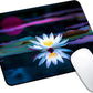 Mouse Pad, Cute Lake White Lotus Flowers Mouse Pads for Desk, 9.5" x 7.9" Non-Slip Rubber Base Computer Mousepad with Women, Portable Square Design for Wireless Mouse and Pad Laptop Office & Travel