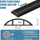 Floor Cord Covers for Wires 12FT Cable Hider Wire Cover Self Adhesive Cord Hider Floor for Offices, Homes, Workshops, Warehouses Cable Cavity 0.39" W x 0.27" H