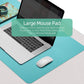 YSAGi Desk Mat, Mouse Pad,Waterproof Desk Pad,Large mouse pad for desk, Leather Desk Pad Large for Keyboard and Mouse,Dual-Sided Mouse Mat for Office and Home (35.4" x 17", Calamine Blue+Cobalt Green)