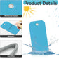 100 Plastic Shipping Tags with Wire - Waterproof, Reinforcement Hole, Durable Labels for Equipment Parts (Baby Blue, 4 3/4" x 2 3/8")