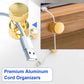 3 Sets Charger Holders for Cords, Gold Adjustable Cable Anchor Holders, Adhesive Metal Cord Clips, Cable Management Wire Organizers for Desk, Office, Nightstand