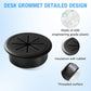 Desk Grommet 2-3/8" (60 mm), Desk Hole Cover for Cables Coffee, Cable Grommet ABS Plastic, Desk Hole Grommet for Office and Home Table Cable, Detachable & Flexible Cable Cord Organizer-4 Pcs