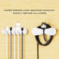 USB Cable Organizer Clips Cord Holder,8 Packs (5-Slots) White Self Adhesive Desk Cord Cable Management