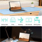YSAGi Leather Desk Protector, Office Mat, Large Mouse Mat, Non-Slip PU Leather Blotter, Laptop Pad, Waterproof Writing Pad for Office and Home (Baby Blue, 23.6" x 13.8")