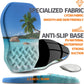 Ergonomic Slope Mouse Pad Wrist Support, Wrist Rest Mousepad for Carpal Tunnel Pain Relief with Massage Bulge and Slow Rebound Memory Foam (12x8 inch, Beach Coconut Trees)