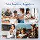 Inkless Portable Printer for Travel, Wireless Thermal Printer Supports 8.5 x 11 Inch US Letter Size, Bluetooth Machine Includes Carry Case and 3 Rolls of Thermal Paper Kit, White
