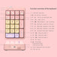 NumberPad,21Keys HotSwappable Numpad,Bluetooth5.0/2.4G/Type-C Wireless Numeric Keypad,Rechargeable Number keypad,RGB Gasket Structure Mechanical Keyboard with PBT Keycap for PC Laptop Notebook
