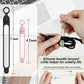 Nearockle Silicone Cable Ties Cord Organizer for Cable Management, 24PCS 4.2" and 7.1" Reusable Cable Organizer Electronic Accessories for Home, Office, Kitchen, School, Travel (4 Colors)