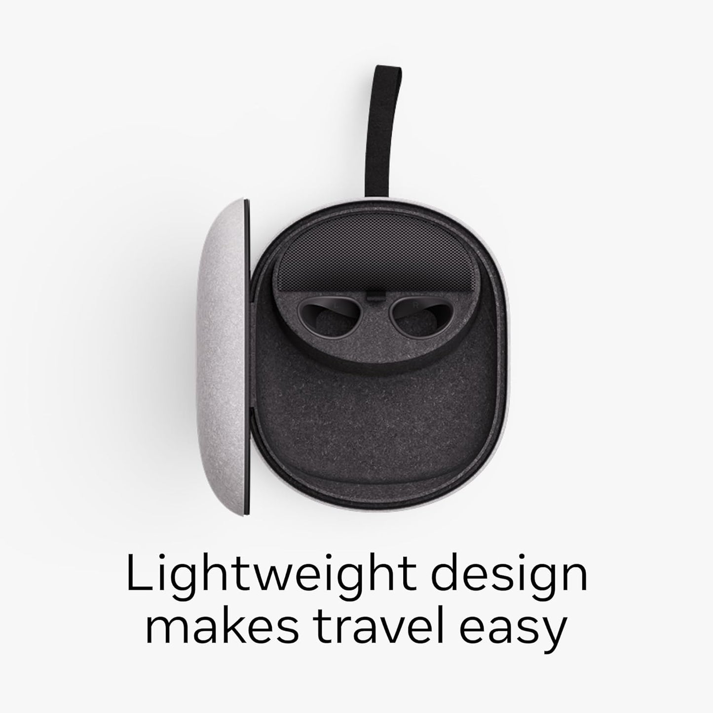 Meta Quest Compact Carrying Case — Works with Meta Quest 3/3S — Refreshed Compact Design — Fits Quest 3/3S, Touch Plus Controller, Active Straps, Charging Cable, and Adapter