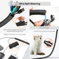193 PCS Cable Management Kit - 4 Cable Sleeve, 57 Self Adhesive Cable Clips, 12 Hanging Strips, 12 Cable Organizer Straps and 100 Fastening Cable Ties for TV Computer Under Desk (Black)