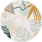 ITNRSIIET Round Mouse Pad with Stitched Edge Premium-Textured Waterproof Non-Slip Rubber Base Desktop Protection Mat Diameter 8.7 inches, Tropical Plants