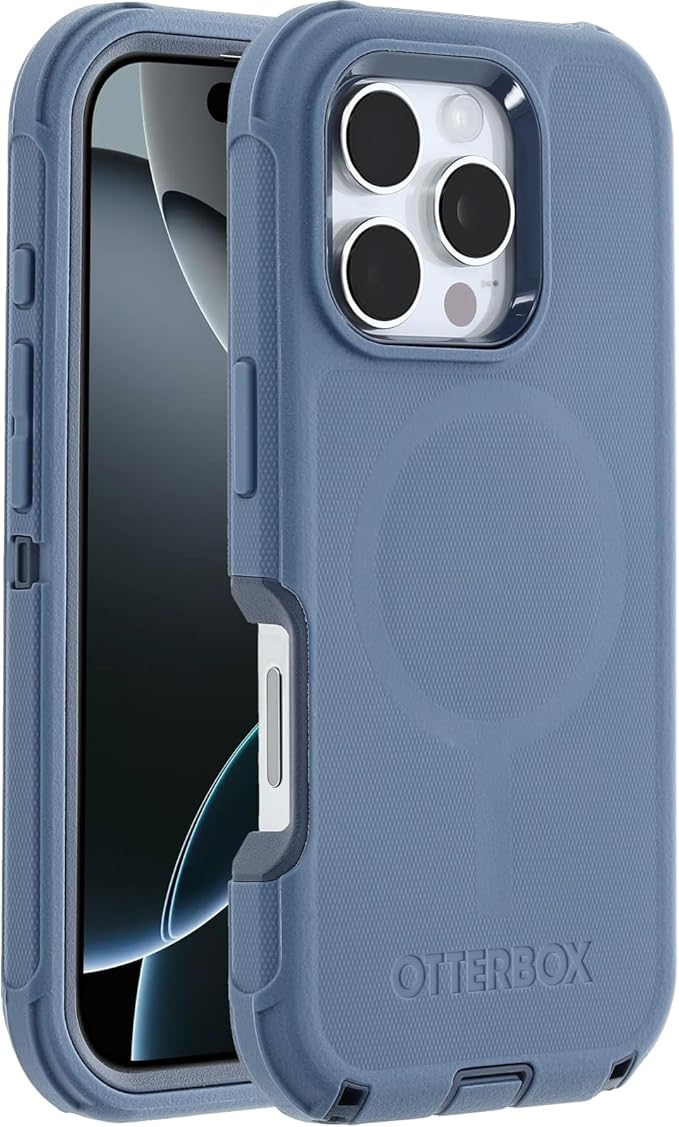 OtterBox iPhone 16 Pro Defender Series Case - Baby Blue Jeans