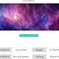 Dynippy Thin Extended Gaming Mouse Pad （31.5 * 11.8 * 0.08 inch） with Stitched Edges Large Mousepad Long XXL Keyboard and Mouse pad Desk Mat for Gaming Office & Home - Galaxy Nebula