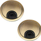 Desk Grommet for Wire Organizer,PC Computer Desk Plastic Grommet Cord, Tidy Cable Hole Cover Organizers,2 Pack (53mm, Gold)