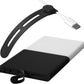 40Pcs Nearockle Reusable Cable Ties, Adjustable Silicone Cord Organizer Small Zip Ties for Charging Cords Earphone Computer Wire, Office Desk Cable Management Travel Accessories(White&Black)