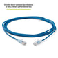 TRUECABLE Cat6 Component Rated Patch Cable, Unshielded (U/UTP), 10ft, Blue, 28AWG Solid Copper, Snagless 10G High-Speed Ethernet Cable, PoE++ 4PPoE 100W, UL Listed, RoHS-3, 5 Pack