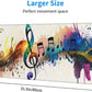 Gaming Mouse Pad, Large Non-Slip Rubber Base Mousepad, Keyboard Mouse Mat, Desk Pad with Stitched Edges, 31.5x11.8inch, Music Note