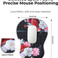 EooCoo Ergonomic Mouse Pad with Gel Wrist Rest Support Middle Concave Design, Relieve Wrist Pain Mousepad, Non-Slip Base for Laptop, Computer, Office Desk Accessories, Carpal Tunnel Syndrome