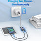 2025 Upgraded,USB Splitter 1 in 2 Out Cable,Double USB Port Extender Power Split Adapter,Data & Charger Cord Extension Adapter Cable-25 CM (Data and for Charging but Wouldn't Work for CarPlay