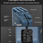 ULTIMEA Go Portable Party Speaker, 300W Wireless PartyBox with Bass Boost, RGB Light, TWS Stereo, Auracast Mode, Mic/Guitar Input, APP Control, Powerful Bluetooth Speaker for Party and Outdoor (Blue)