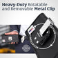 Turtleback Belt Clip for iPhone 16 Pro Max, 15 Pro Max, 14 Pro Max -Large- Fits w/Defender Bulky Style Cases, Premium Black Leather, Horizontal Belt Holder, Magnetic Closure, HD Rotating Clip