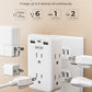 LENCENT 2 to 3 Prong Outlet Adapter, 2 Prong Power Strip with 6 AC Sockets 3 USB Ports(1 USB C), 3-Sided Wall Plug Splitter, 1875W Max, Compact Adapter for Non-Grounded Outlets in Old Houses