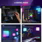 NEEWER PL60C RGB LED Panel Video Light APP/2.4G/DMX Control, 60W 23000Lux/0.5m 2500K-10000K RGBCW Pro Photography Studio Lighting /18 Scenes/V Battery Powered for Outdoor Filming Recording Streaming