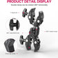 ULANZI Super Clamp Double Camera Clamp, R096 Crab Plier Clip Bracket Mount Monitor Magic Arm Double Ball Head Adapter for Photo Studio Light Stand, Photography Reflector, Photo Boom Stand, Cross Bars