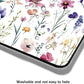 Mouse Pad, Cute Purple Wildflowers Mouse Pads for Desk, 9.5" x 7.9" Non-Slip Rubber Base Computer Mousepad with Women, Portable Square Design for Wireless Mouse and Pad Laptop Office & Travel