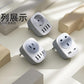 2 Pack Italy Travel Power Adapter, Italy Travel Plug Adapter with 2 USB and 2 USBC Ports, L-Shaped 3-Pin Ground Plug for USA to Italy Uruguay Chile Rome