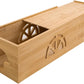 Bamboo Cable Management Box,Extra Large Cord Organizer Box,Power Strips Hider,Plug Strip Cord Box,Outlet Holder,Cords Concealer,Wires Covers,Desk & Floor Tidy Solution (Sliding lid)