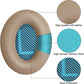 Ear Pads for Bose Quiet Comfort 35 Soft Protein Leather Replacement Earpads Ear Cushions Ear Pad for Bose QC 45/35 / 25/15 QC2 / Ae2 / Ae2i / Ae2W / Sound Link/Sound True (QC35-Khaki&Blue)