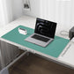 Leather Desk Pad Protector,Desk Mat,Large Mouse Pad, Non-Slip Desk Pad, Waterproof PU Leather Desk Blotter Mat, Desk Cover for Office and Home (Light Green, 36" x 17")