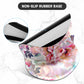 ITNRSIIET Ergonomic Mouse Pad with Gel Wrist Support Small Wrist Rest Smooth Surface Non-Slip PU Base Comfortable Office Supplies Pain Relief, 8.7 x 7.2 inches, Beautiful Flowers