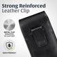 Turtleback Belt Holder for iPhone 16 Pro Max, 15 Pro Max, 14 Pro Max -Large- Fits w/Defender Bulky Style Cases, Premium Black Leather Vertical Holster, Magnetic Closure Leather Wrapped Clip