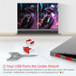 100PCS USB Metal Port Lock Blocker with 10 Keys - Secure USB-A Port Protector for PC/Laptop, Anti-Theft Data Security Lock, Dust & Moisture Proof Cover, Removable Type-A Connector Red