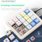 Adventurers K812 Wired Mechanical Numeric Keypad, 19-Key Hot-Swappable RGB Numpad, Macro Programmable, Detachable Type-C Cable, Game/Office Mode Switch – for PC/Laptop/Desktop (Cream White)