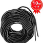 33FT XHF 5/16" Spiral Cable Wrap 8mm(Wrapping Range:6mm-60mm) Cord for Computer Electrical Wire Organizer Sleeve Hose RoHS Black