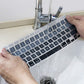 Allinside Silicone Keyboard Cover for New MacBook Air 13 inch A2179 Released in 2020 with Touch ID and Retina Display US Version, Ombre Gray