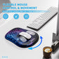 Mouse Pad with Wrist Rest, Ergonomic Mousepads with Wrist Support, Soft Lycra Fabric Memory Foam Office Desk Accessories for Comfort/Pain Relief/PC Gaming/Computer/Laptop (Purple Galaxy)