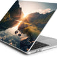 Batianda Premium Case for New MacBook Air 15 inch 2025 2024 2023 with M4 M3 M2 Chip, Designed Protective Plastic Hardshell & Keyboard Cover & Screen Protector, Mountain Sunrise