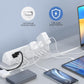 45W Fast Charging Station,Desk Clamp Power Strip,4 PD USB-C Ports,5 AC Outlets,Surge Protector Power Strip, 14AWG Heavy Duty Cord, Fits 1.9" Tabletop Edge (White, 20 FT Cable)