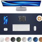 Non-Slip Desk Pad,Mouse Pad,Waterproof PVC Leather Desk Table Protector,Non-Slip PU Leather Desk Blotter, Easy Clean Laptop Desk Writing Mat for Office Work/Home/Decor(Midnight Blue, 24" x 13.7")