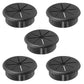 2-3/8" Black Desk Grommet, JTemgle Flexible Cable Grommet Rubber Cable Hole Cover Wire Organizer Caps Desktop Cord Management for Home Office TV Stands Tabletops, 5 Pieces